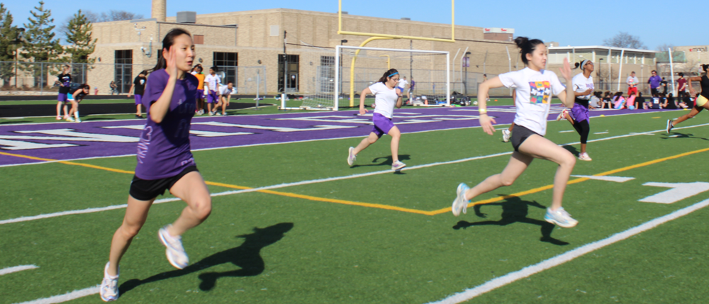 Girls track team sprints to early success