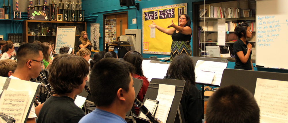 New band director marches to the beat of her own drum