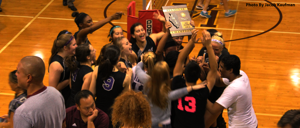 Viking girls volleyball team takes the regional title