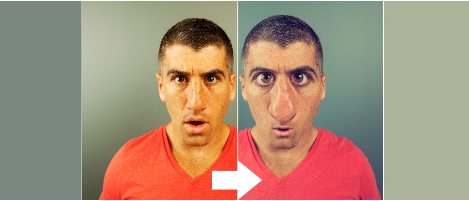 Photoshop:  Creating a swag facial deformation
