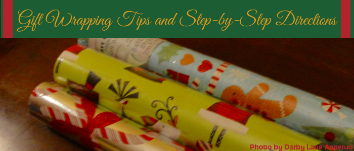 Helpful tips and directions for decorative gift wrapping