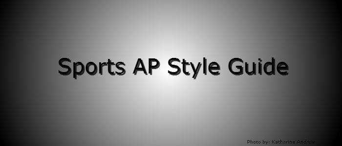 Sports AP Style Guide