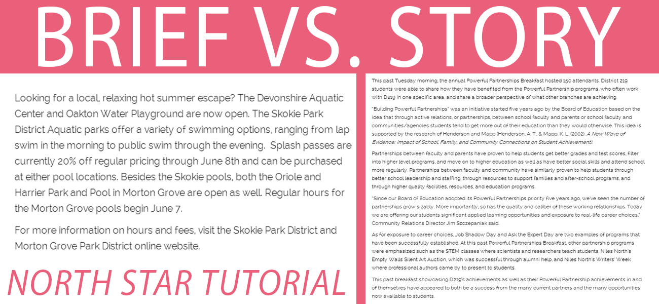 In-depth tutorial: Story vs. brief