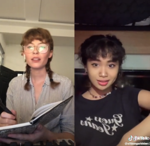 Via @allisonponthier on TikTok 
(Ponthier on left, Fernandez on right)
