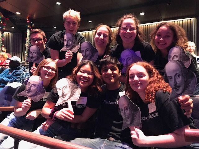 Last week, on Monday, December 9th, the Shakespeare Slam team won 1st place (out of 40 schools) at the annual competition at Navy Pier! Teammates Amy Shapiro, Jamie Acido, Marina Foss, Eliana Stern, Samantha Ratliff, Eliza Harris, Aithan Nuzov, Ovi Banerjee, and Cuyler Lantry.