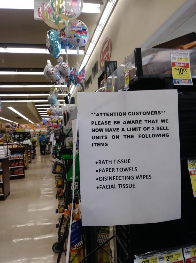 Stores may limit items like in this Skokie Jewel Osco.