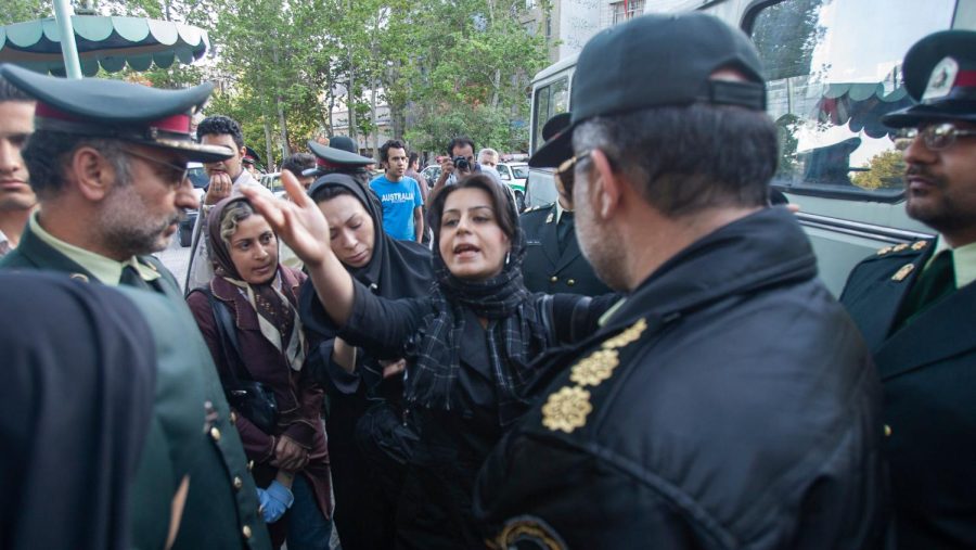The morality police enforces Irans strict hijab law.