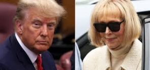 Trump (left) found guilty for sexually abusing and defaming E. Jean Carroll (right). 