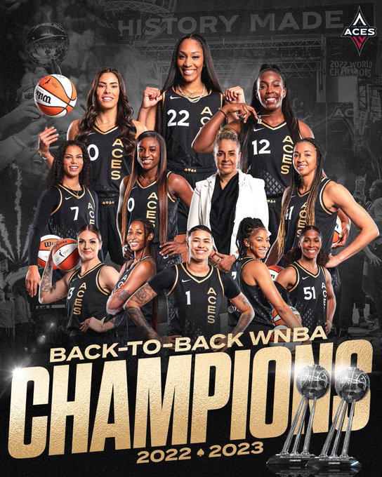 Las Vegas Aces defeat New York Liberty to secure back-to-back champion titles in WNBA finals