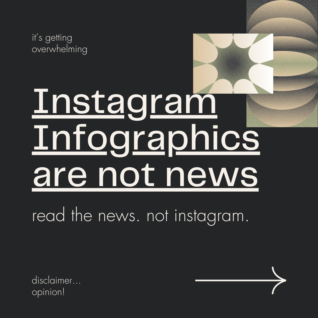 Instagram infographics can be misleading. (Graphic created via Canva)
