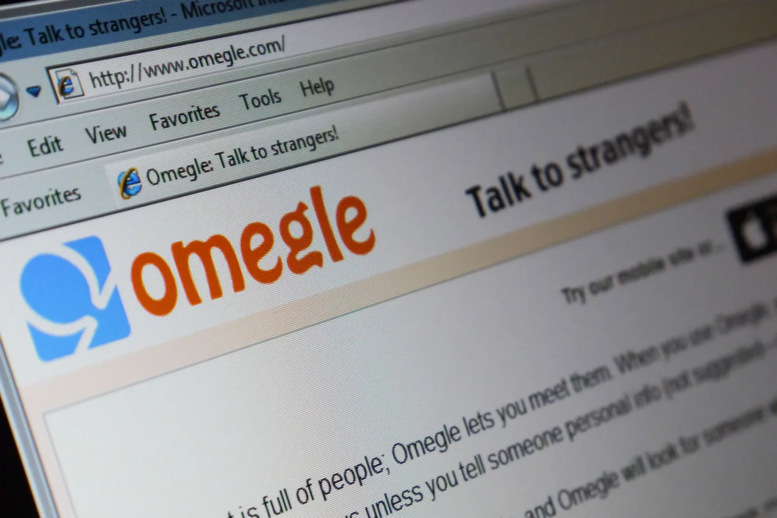 Video chatting site Omegle shut down due to lawsuit file