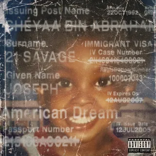 The album cover for 21 Savage’s recently released album American Dream.
