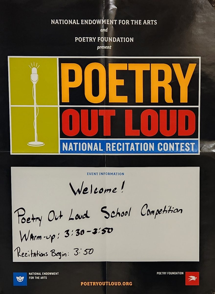 Poetry Out Loud is a national poetry recitation program that teaches students to appreciate the literary genre through learning, memorization, and performance.