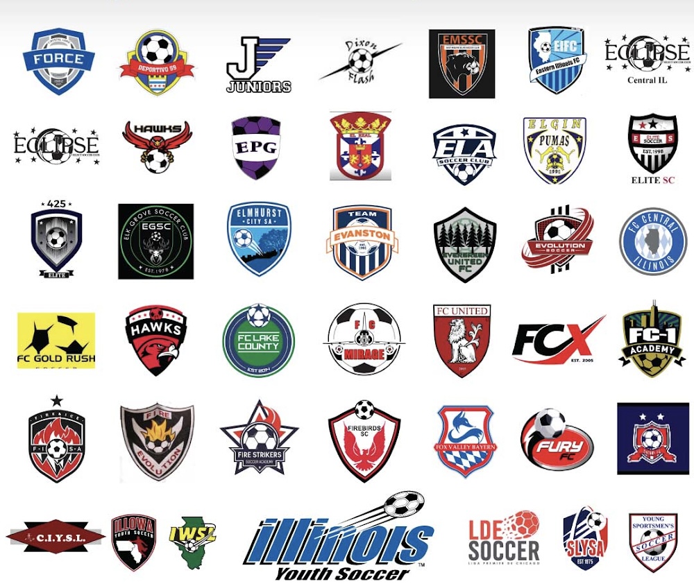 A flyer showcasing club teams throughout Illinois. Photo credited to: Illinois Youth Soccer