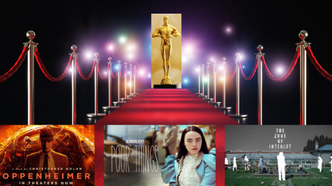 Oppenheimer (Christopher Nolan), Poor Things (Yorgos Lanthimos), and The Zone of Interest (Jonathan Glazer) proved to be among the most widely awarded films featured during the 96th Academy Awards ceremony.