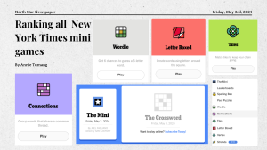 Mini games from the New York Times