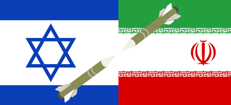 Iran and Israel exchange missiles elevating tensions in the Middle East.
