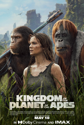 The theatrical poster for  Kingdom of the Planet of the Apes