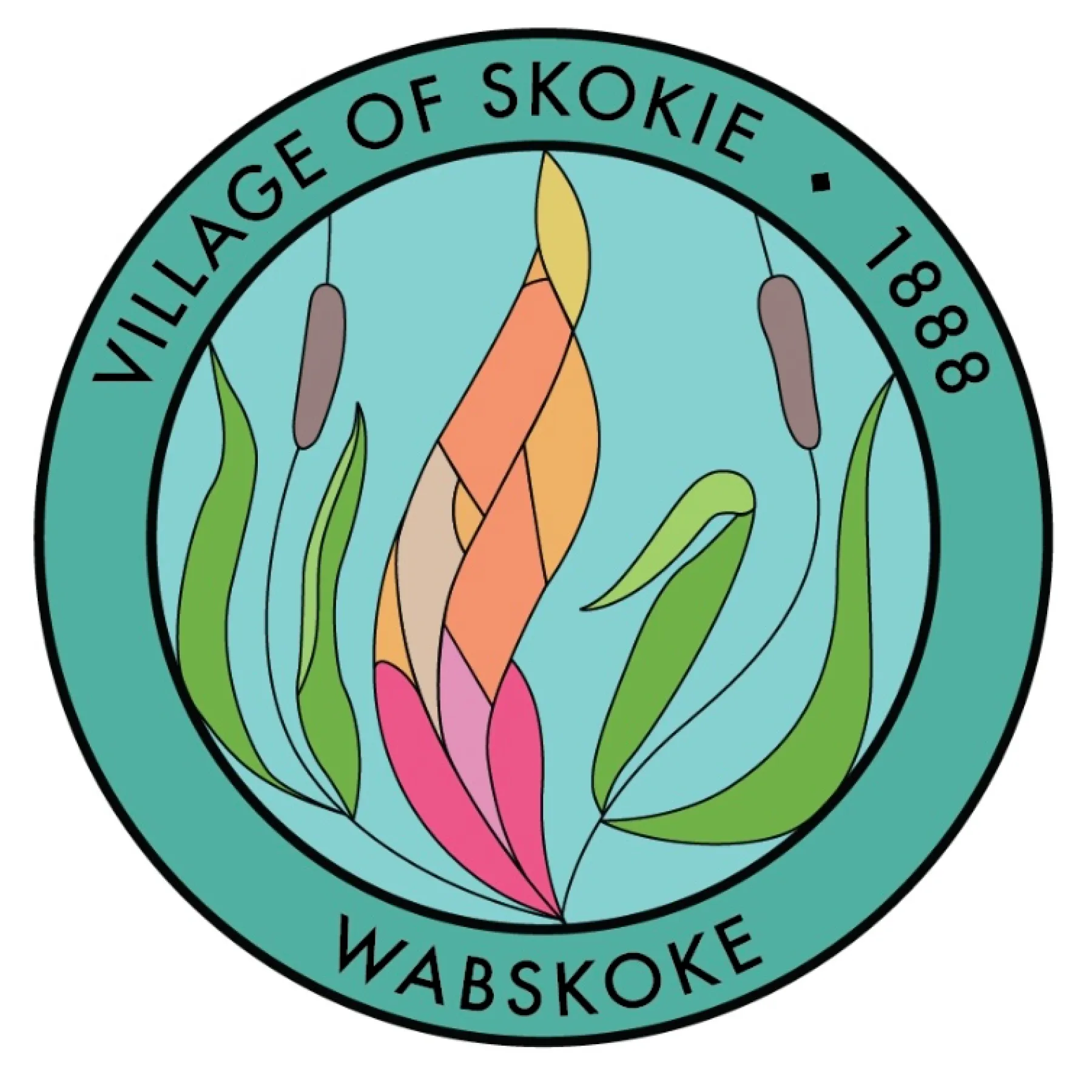 Skokie Spirit Flame repersents the Potawatomi (Keepers of the Fire) and The council of Three Fires- Objibwe (Chippewa), Odawa (Ottawa) and Potawatomi which are tribes historically from the region.