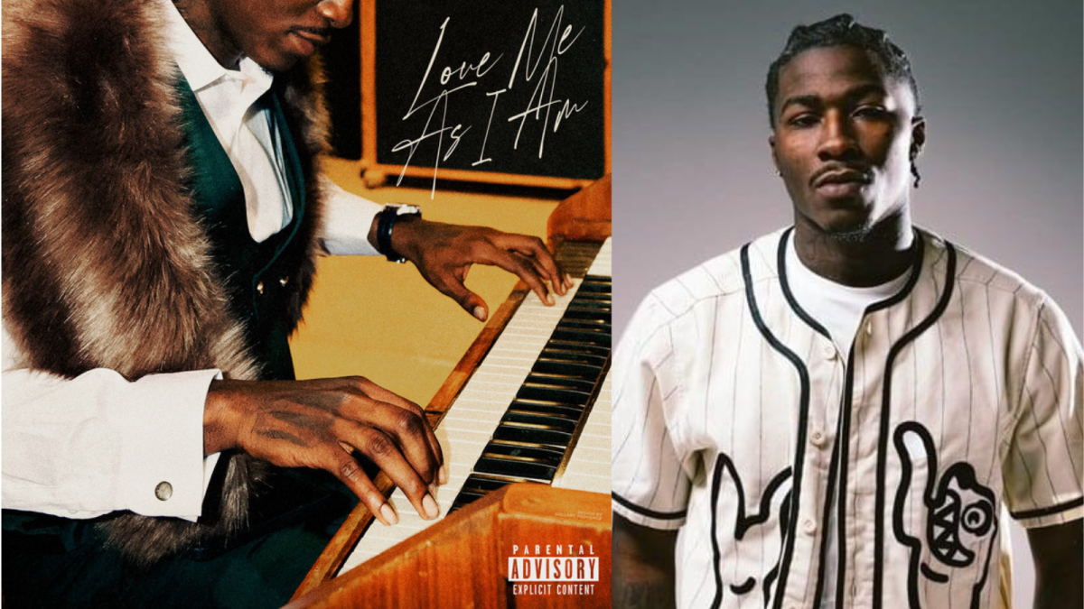 The cover of "Love Me As I Am" (left) and a headshot of Nino Paid (right)