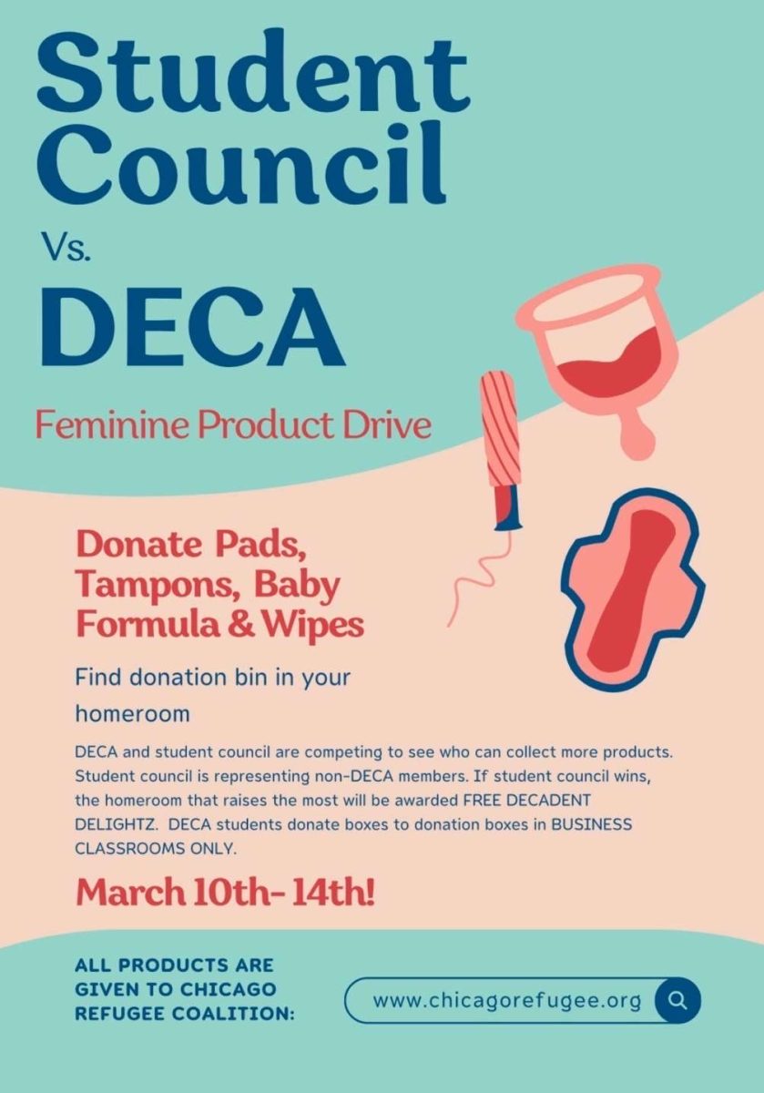 Student Council vs DECA compete in feminine product drive