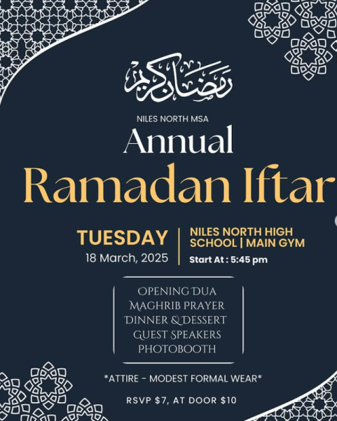 Celebrate Ramadan with Niles North's MSA. 