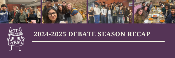 
The Niles North Debate Team had many accomplishments in the 2024-2025 school year. 

