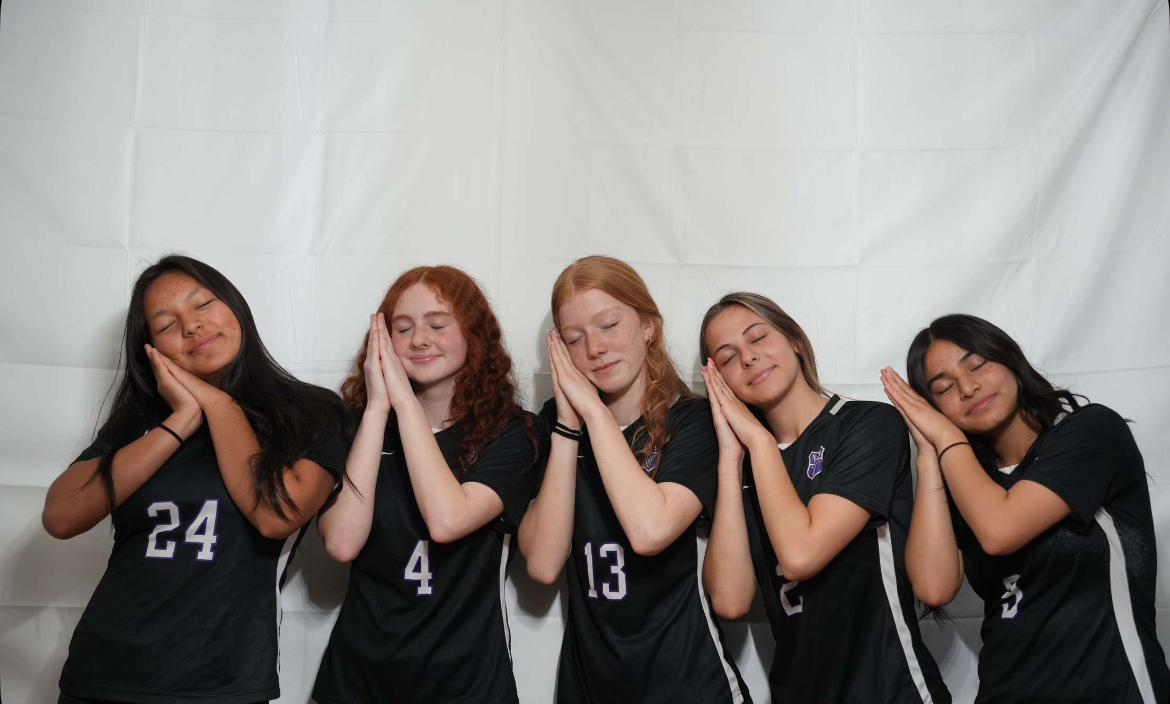 Freshman on varsity: Gaba Gomez, Fiona Kennedy, Bridget Lantry, Penelope D'Andrea, Isabella Escobedo