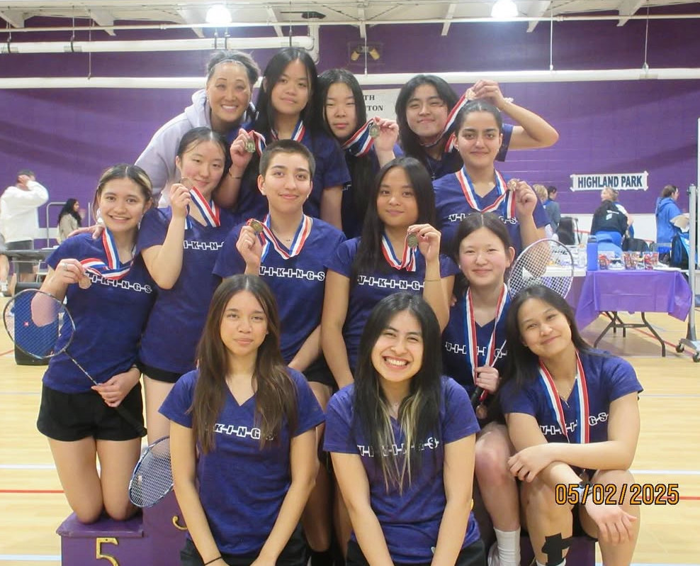 Girls badminton team
