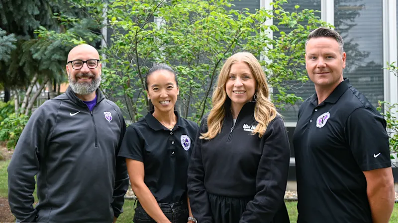 From left to right, Kosta Kougias, Dianna Yu, Katie Kannokada, and Matt Kruger.